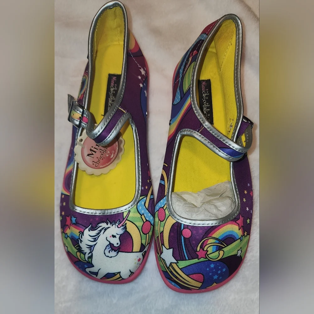 Vibrant Pink and Purple Dress Shoes with Psychedelic Flair - Picture 2 of 7